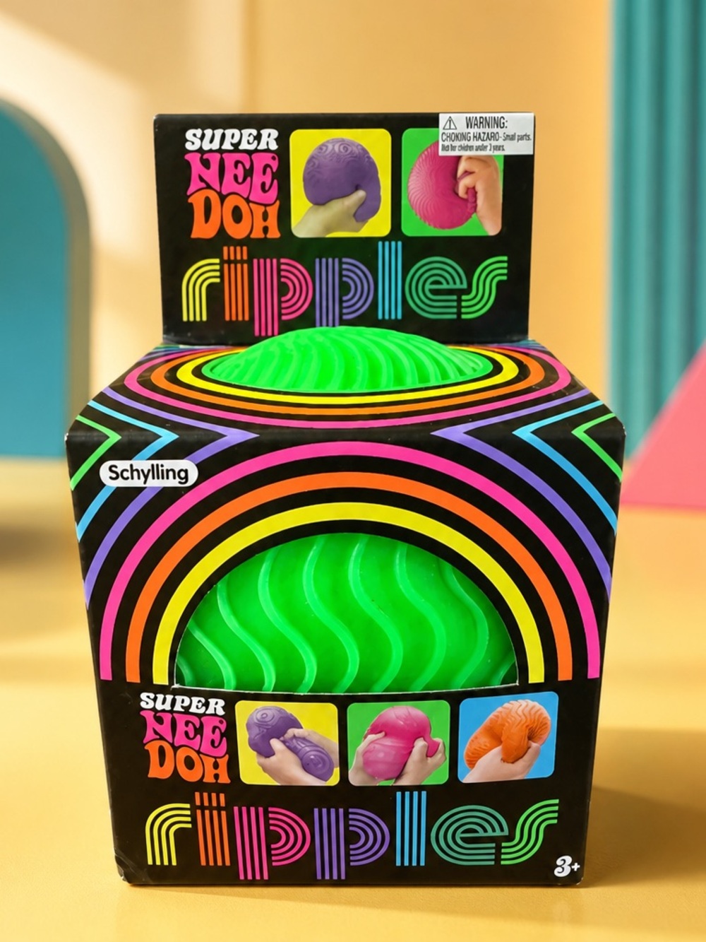 Super NeeDoh Ripples Sensory Stress Ball - Green